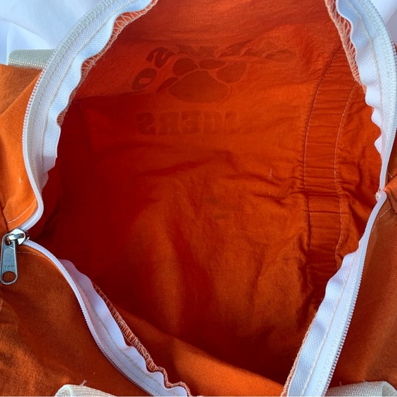 Vintage Clemson Athletic Bag;Durable Canvas Material w/Zipper Opening &2 Handles - Picture 8 of 8